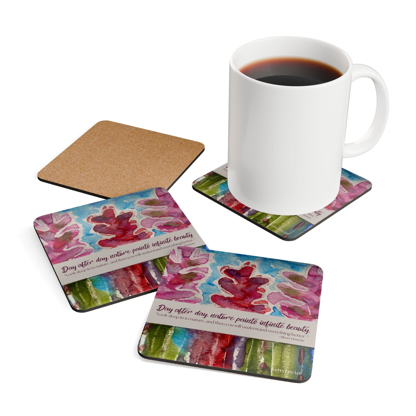 Nature Paints - Corkwood Coaster Set