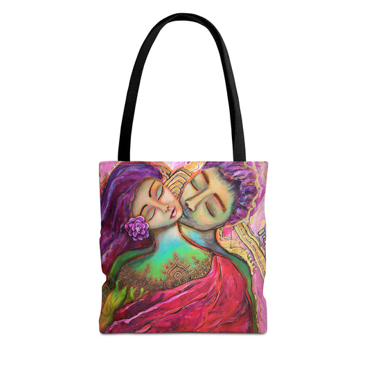 "Love in the Golden Light" Printed Tote Bag
