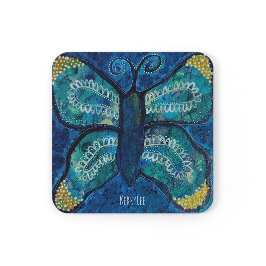 Boho Butterfly - Corkwood Coaster Set