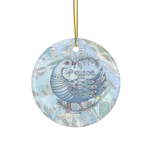 "2023 Peace Dove" Ceramic Ornaments (1pc, 3pcs, 5pcs, 10pcs)