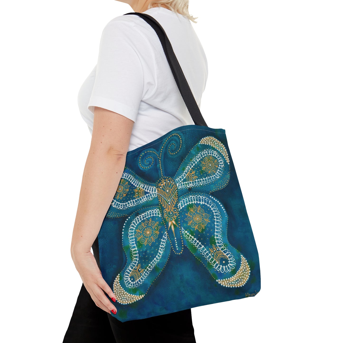 "Butterfly of Balance & Harmony" Printed Tote Bag