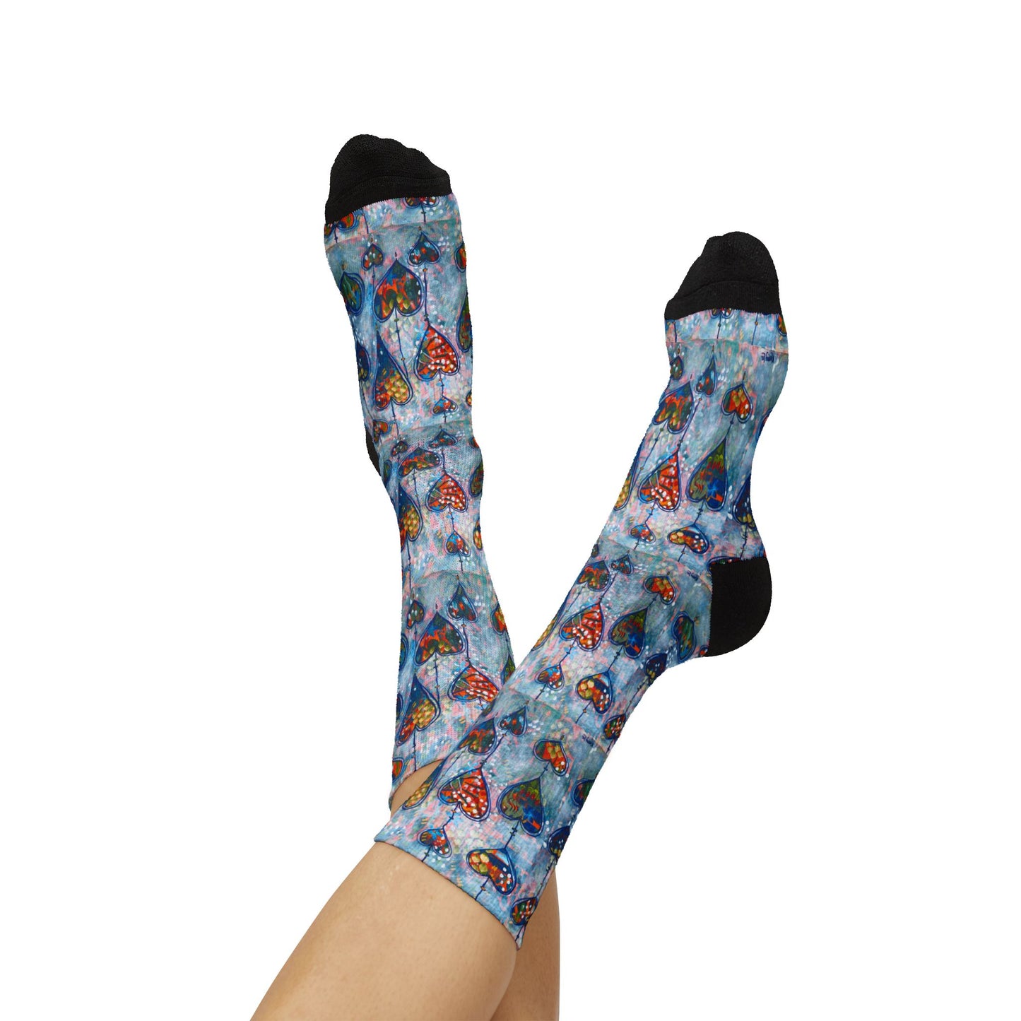 "Festival of Hearts" Unisex Socks