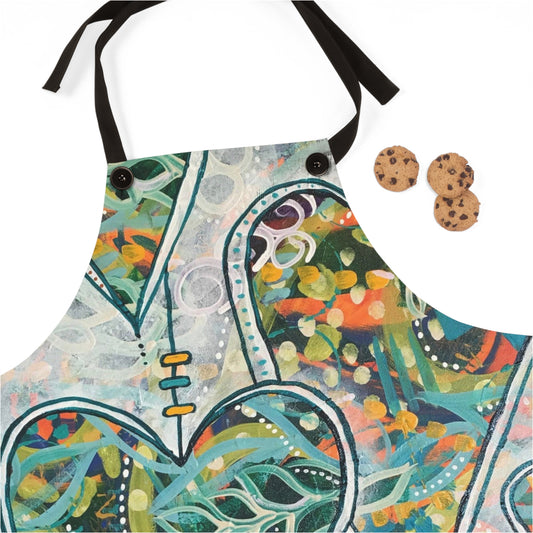 Apron: "Botanical Whimsy Hearts"