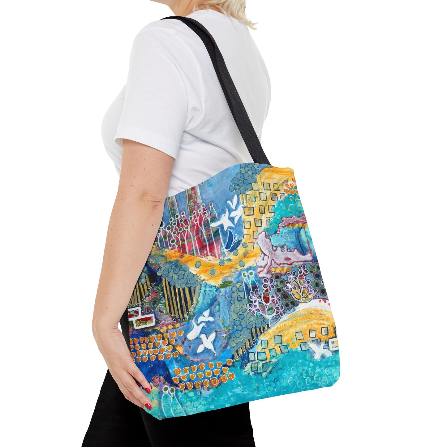 "Sun Sea Sky" Printed Tote Bag