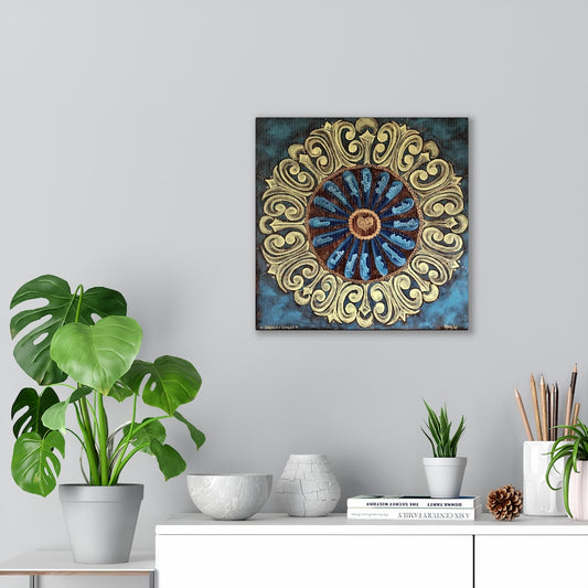 "I Love You Because Mandala" - Canvas Gallery Wraps