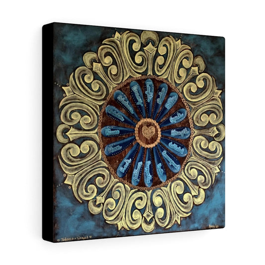 "I Love You Because Mandala" - Canvas Gallery Wraps