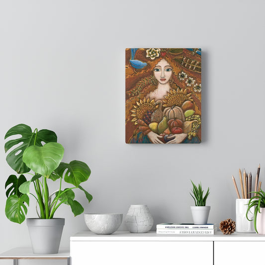 "She Harvests Abundance" - Canvas Gallery Wraps