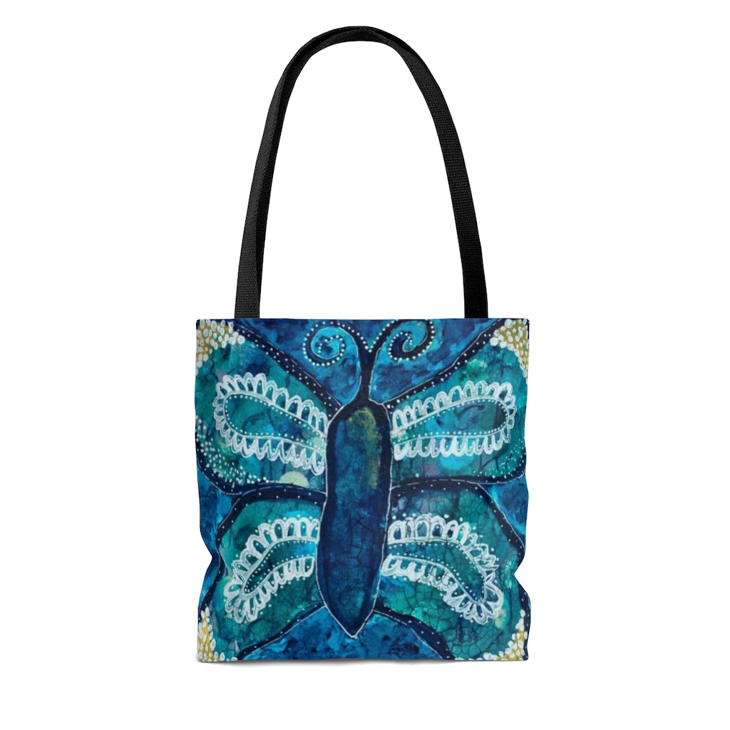 "Boho Butterfly" Printed Tote Bag