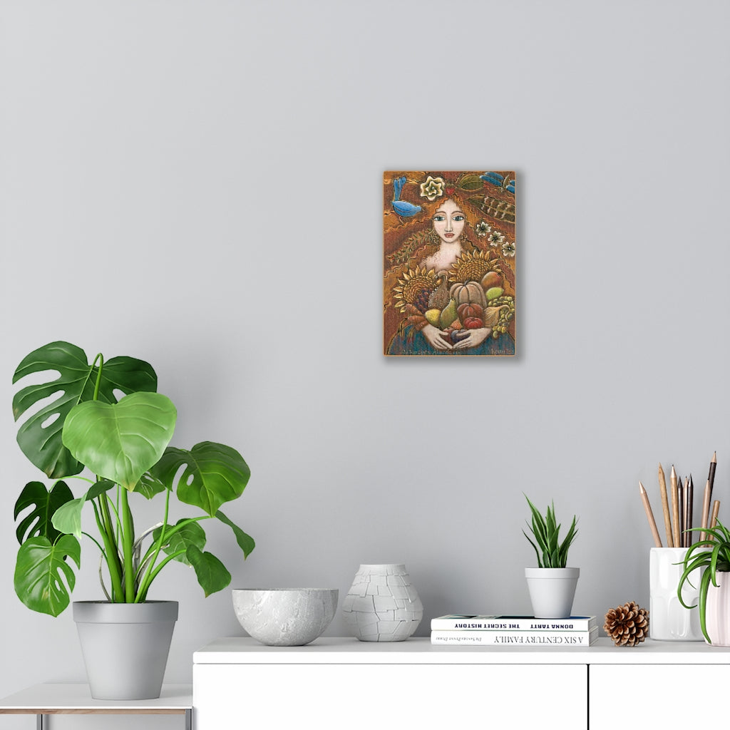 "She Harvests Abundance" - Canvas Gallery Wraps