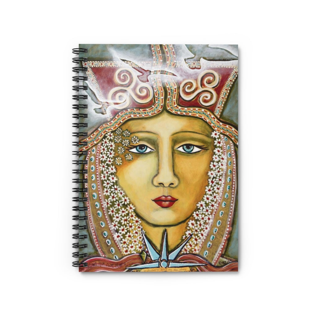 "She Follows Her Own Stars"- Spiral Notebook - Ruled Line
