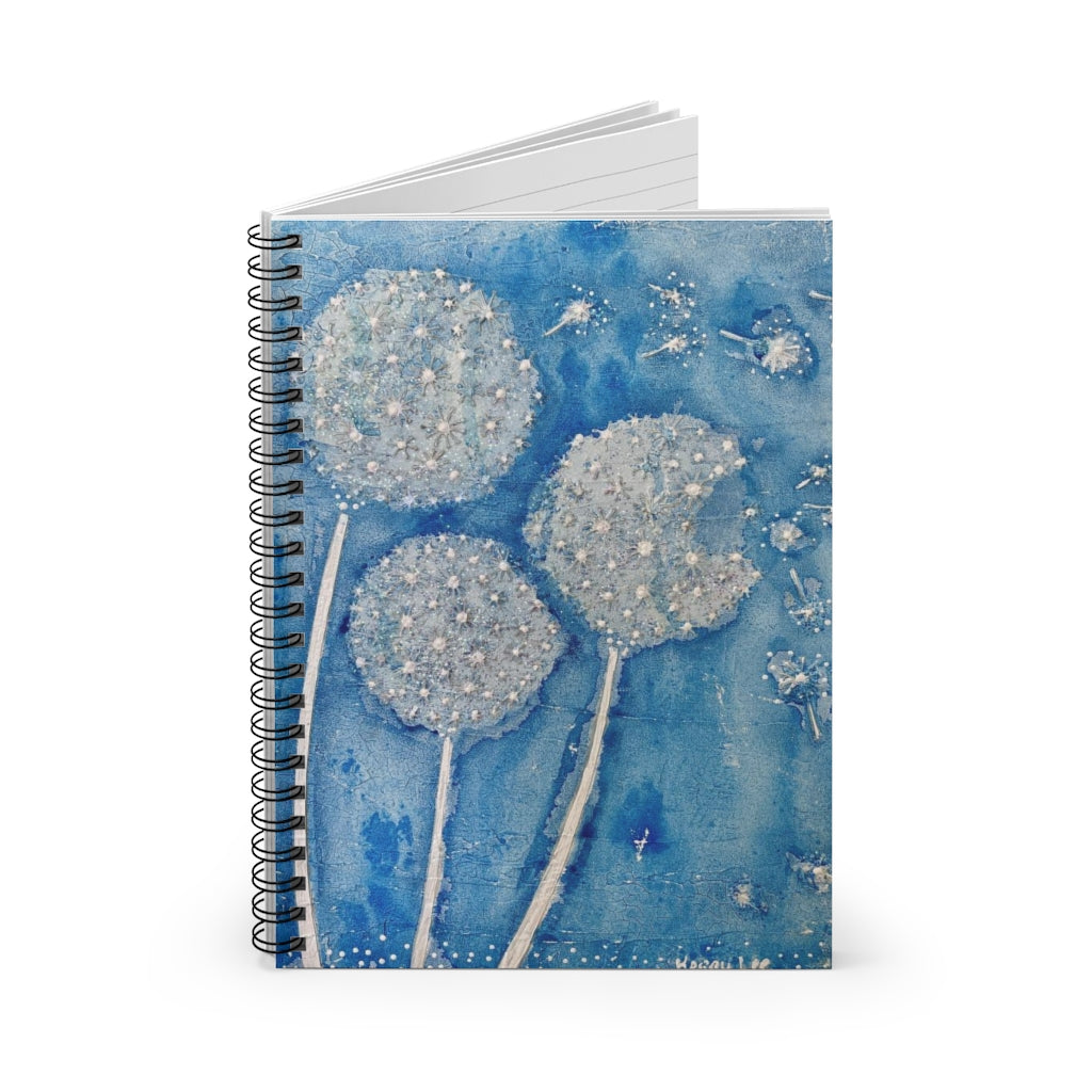 Dandelion Wishes - Spiral Notebook - Ruled Line