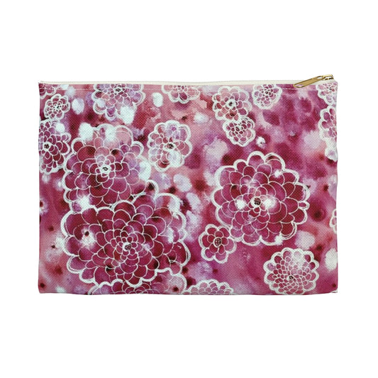 Flower Power - Pink Accessory Pouch