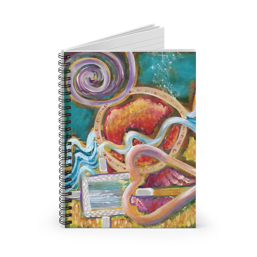 "Cosmos Vibes" - Spiral Notebook - Ruled Line