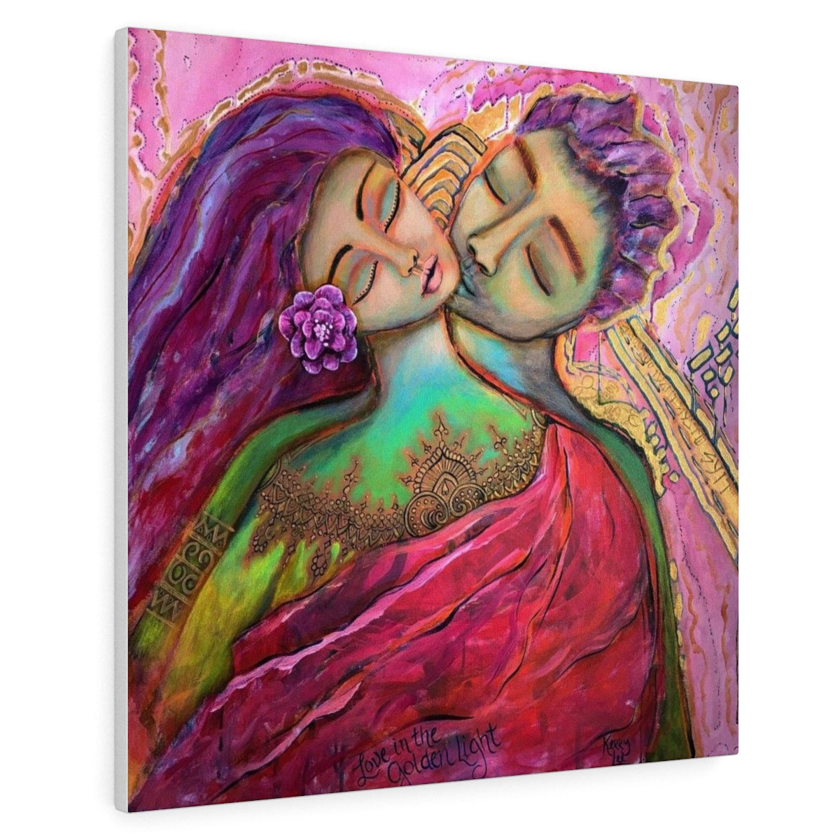 Love In The Golden Light - Original Painting 36x36" Acrylic on Canvas - SOLD