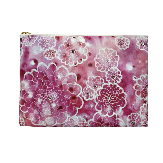 Flower Power - Pink Accessory Pouch